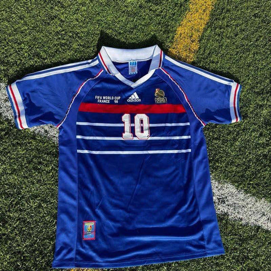 Zinedine Zidane 1998 France World Cup Jersey NUMBER 10